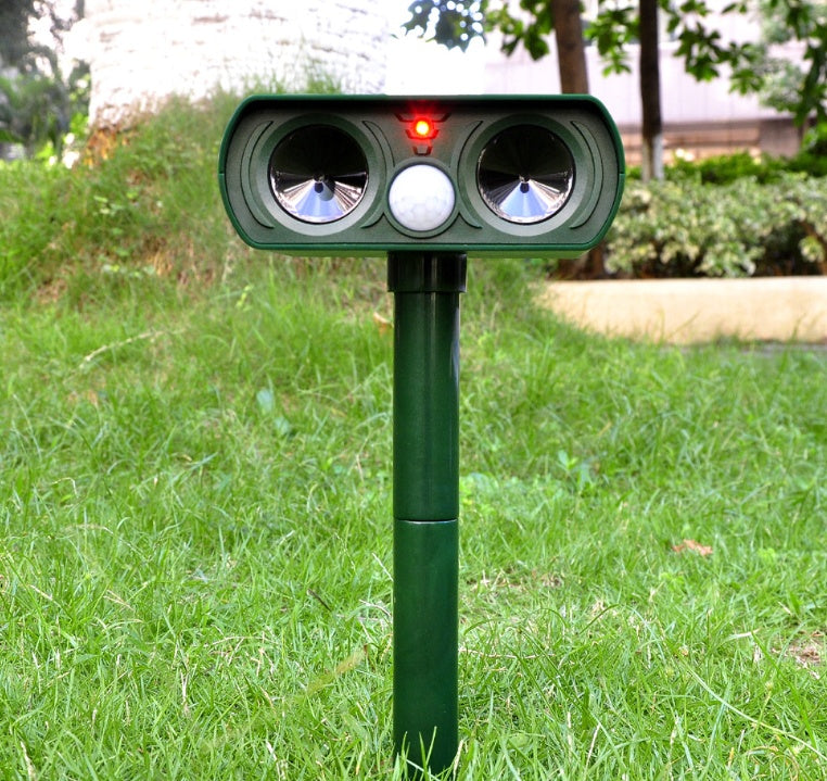 Solar Powered Ultrasonic Animal Repeller - PureSelect