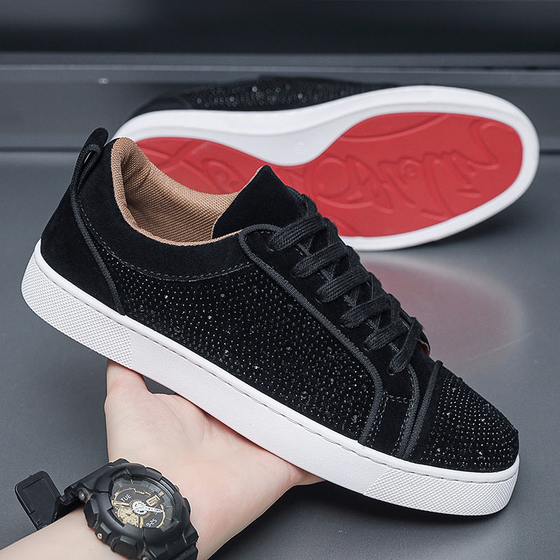 Men's Hot Drilling Casual Fashion Trends Sports Hong Kong Style Youth Shoes - PureSelect