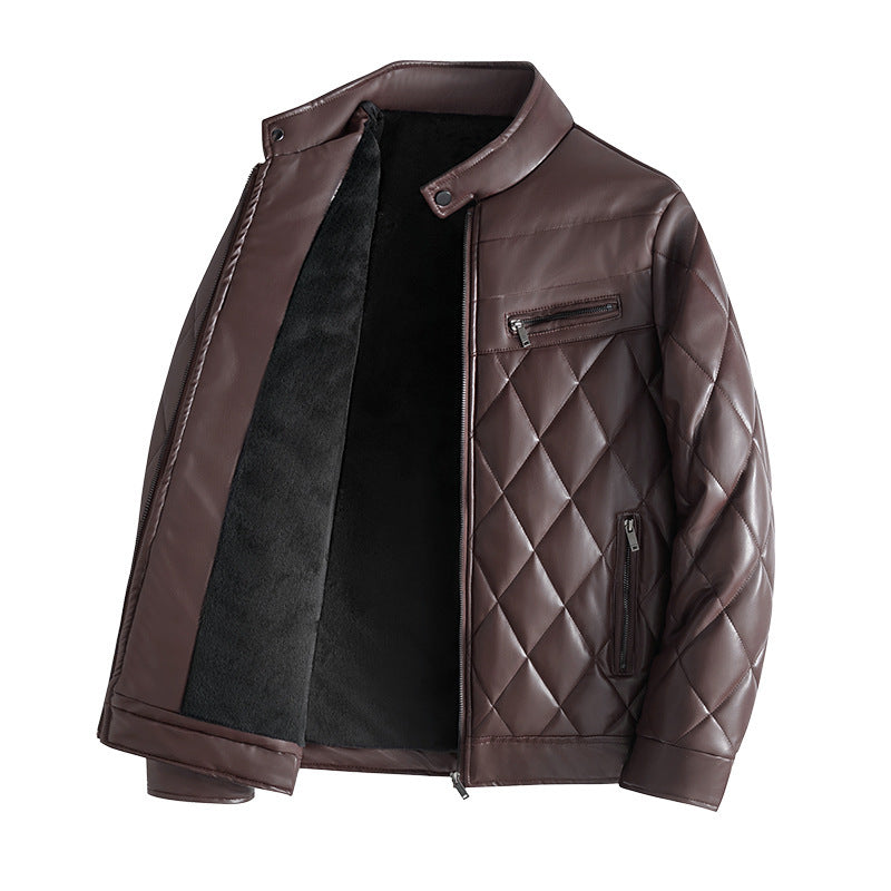 Men's Leather Jackets Thick Casual Men - PureSelect