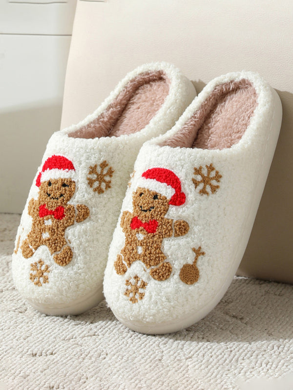 Christmas Snowman Indoor Home Plush Slippers - PureSelect