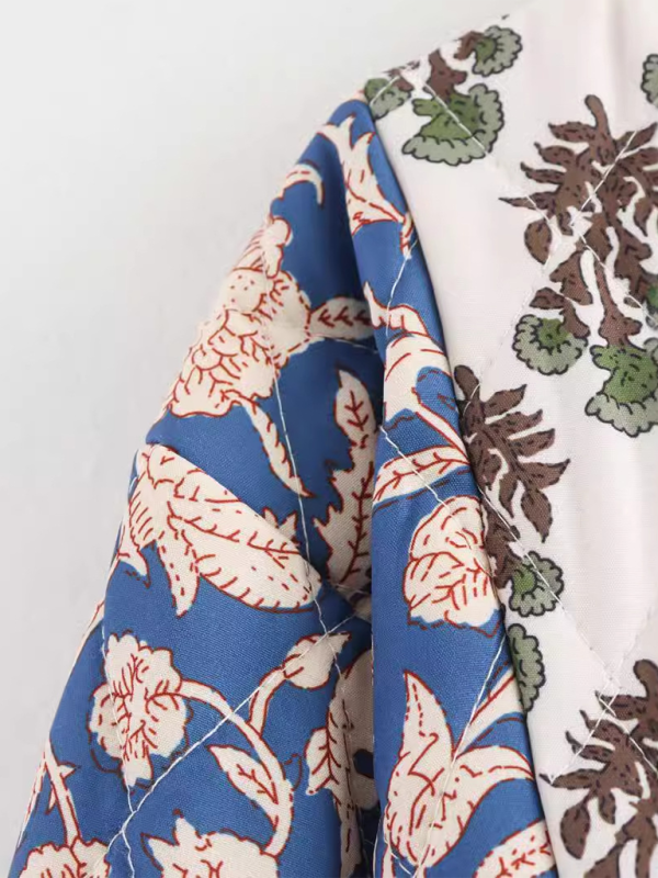 Reversible printed quilted jacket - PureSelect