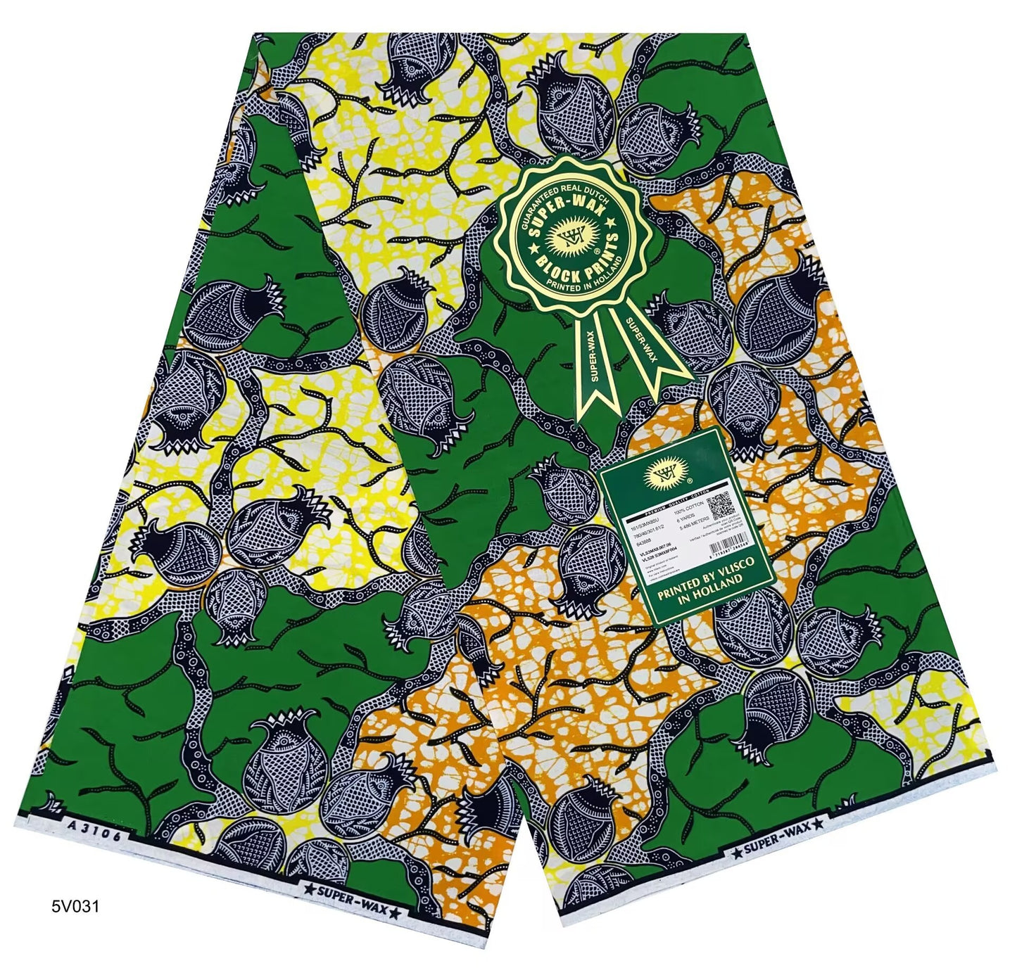 Printed Super Wax Fabric African