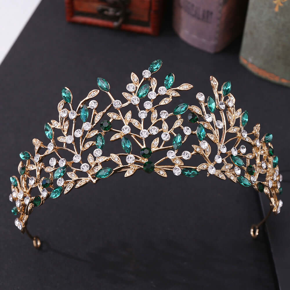 Vintage Rhinestone Headdress Crown