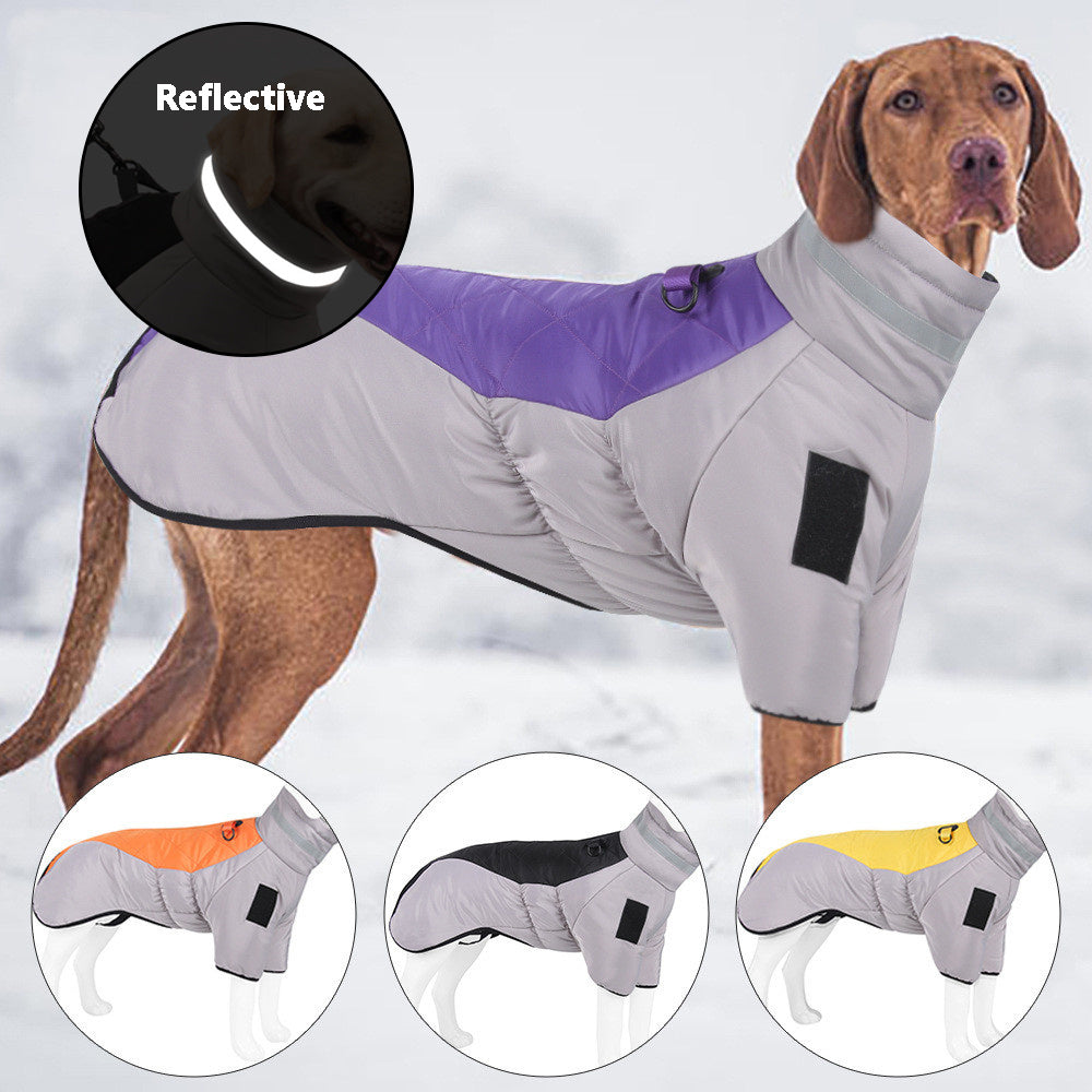 New Pet Dog Clothes Thickened With Reflective Warmth Pet Supplies