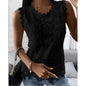 Flowers Lace Vest Women Summer Tops S-5XL