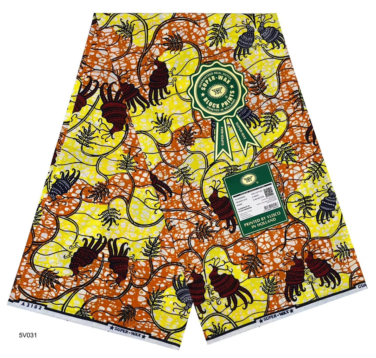 Printed Super Wax Fabric African