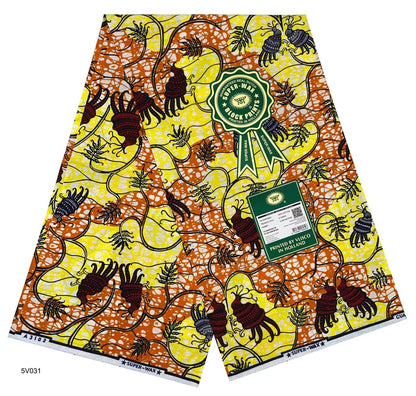 Printed Super Wax Fabric African