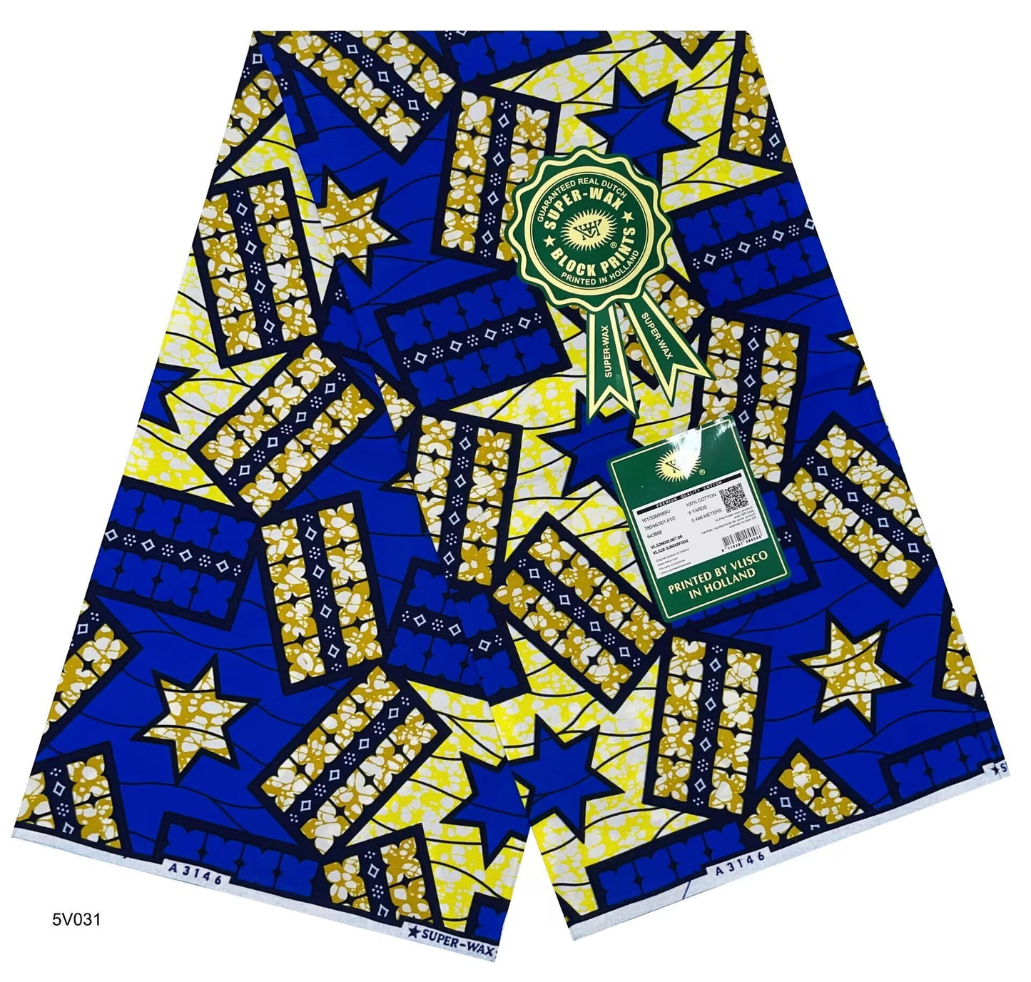 Printed Super Wax Fabric African