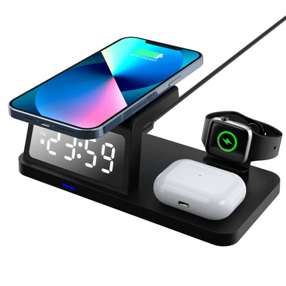 Four-in-One Clock Wireless Charger