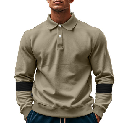 Long-Sleeved Lapel Polo Shirt - PureSelect