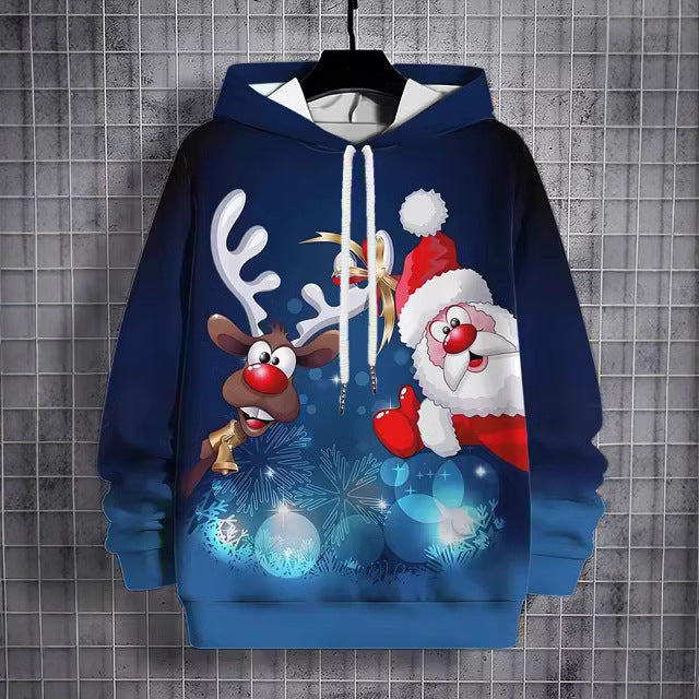 Fashion Christmas Men's Hoodie Casual Cool