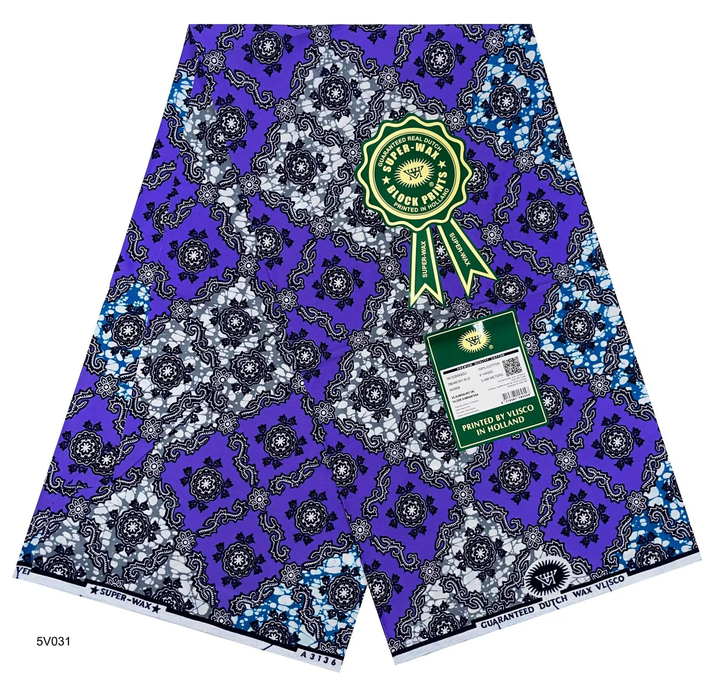 Printed Super Wax Fabric African