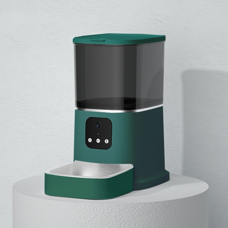 Smart Pet Feeder with App Control, Voice Recorder, and WiFi