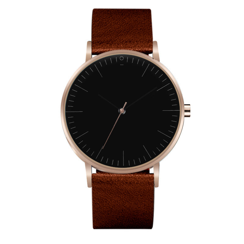 Rephrased Title: "Simple Style Quartz Watch – Fashionable Casual Wristwatch for Men and Women