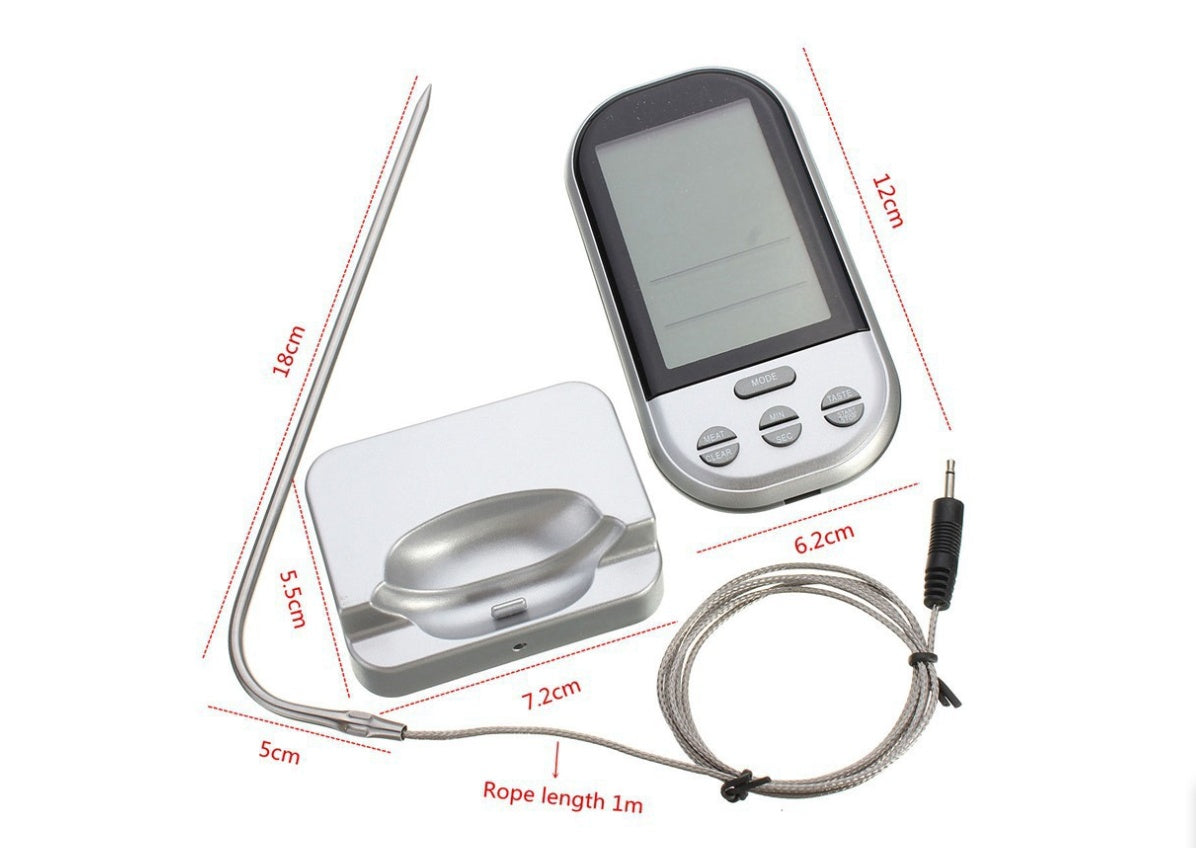 Smart Home Wireless BBQ Fork Kitchen Food Thermometer Single Double Probe Thermometer