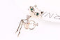 Cat Silver Brooches Rrhinestone Jewelry