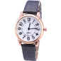 Luxury Women's Leather Strap Quartz Wristwatches – Simple Dial for Effortless Fashion