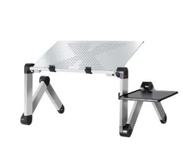 Adjustable Folding Laptop Table Stand with Mouse Pad