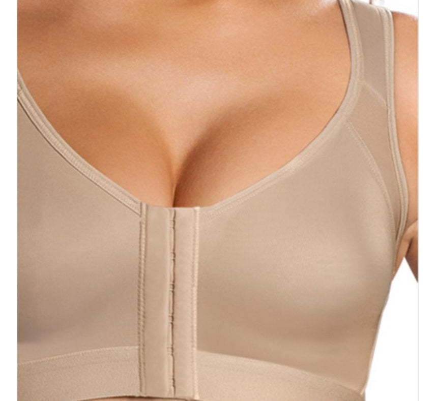 Plus Size Front Button Sports Bras for Women – No Steel Design