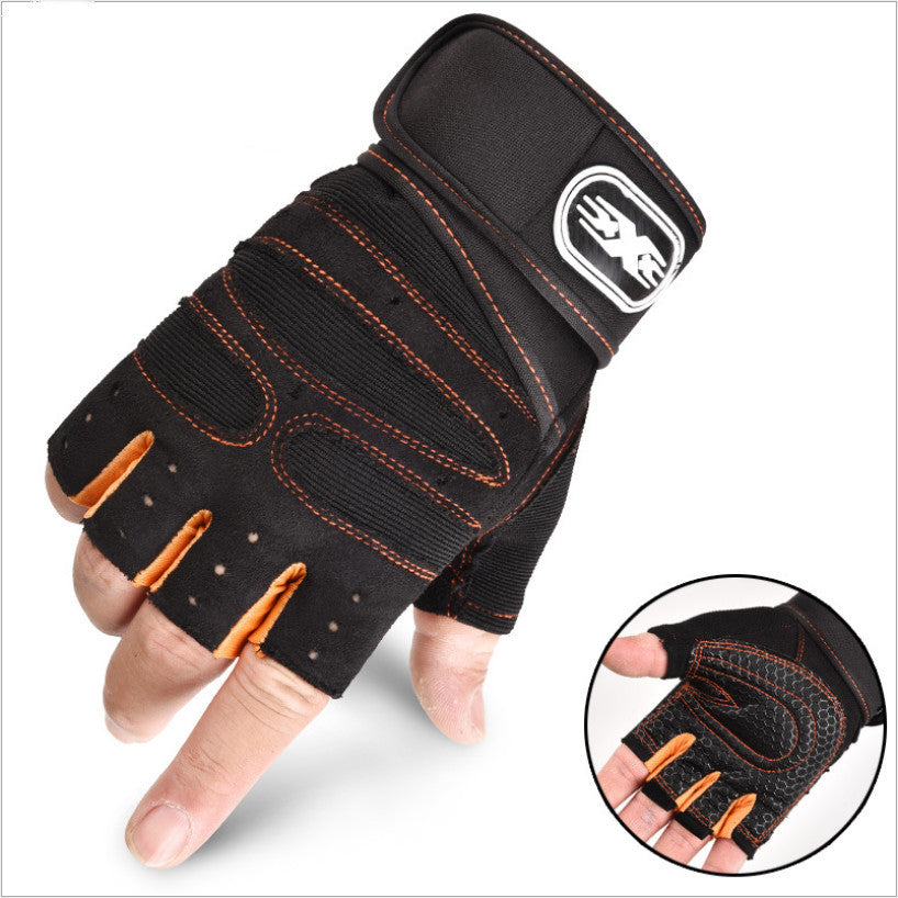 Title: Half Finger Breathable Elastic Cycling Gloves for Outdoor Riding Fitness