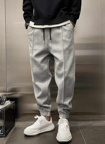 Thick Ankle-Tied Drawstring Leisure Sweatpants