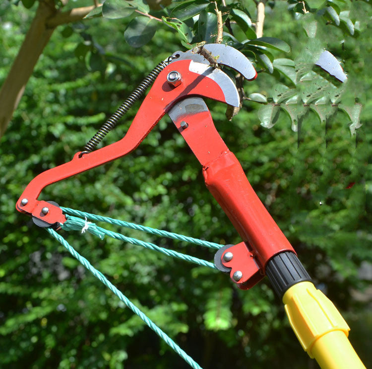 Effort-saving Fruit Picker With Rope High Branch Scissors