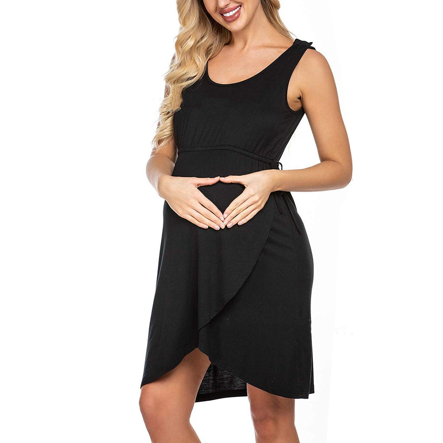 Solid color pregnant breastfeeding vest skirt