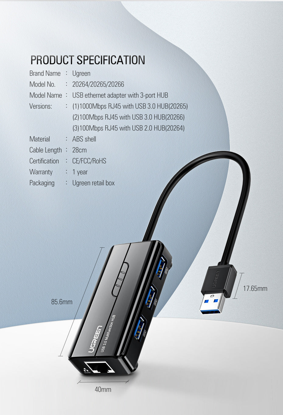 USB to network cable interface