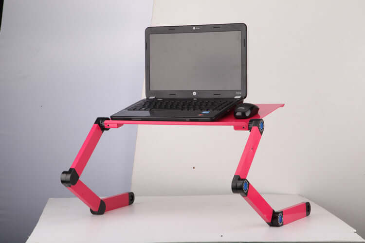 Adjustable Folding Laptop Table Stand with Mouse Pad