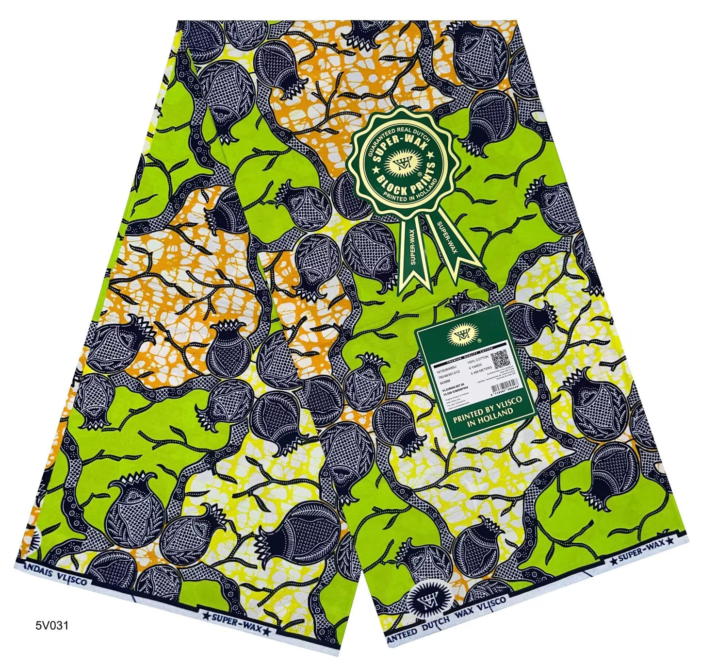 Printed Super Wax Fabric African