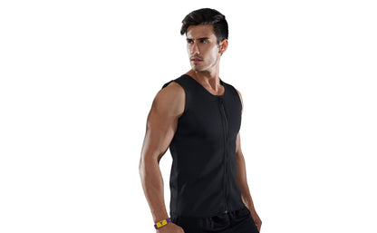 Fitness sports sweat zipper vest