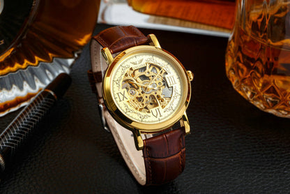 Nunos Hollow Waterproof Mechanical Watches – Customized Belt Design for Men, Perfect for Wholesale Trade