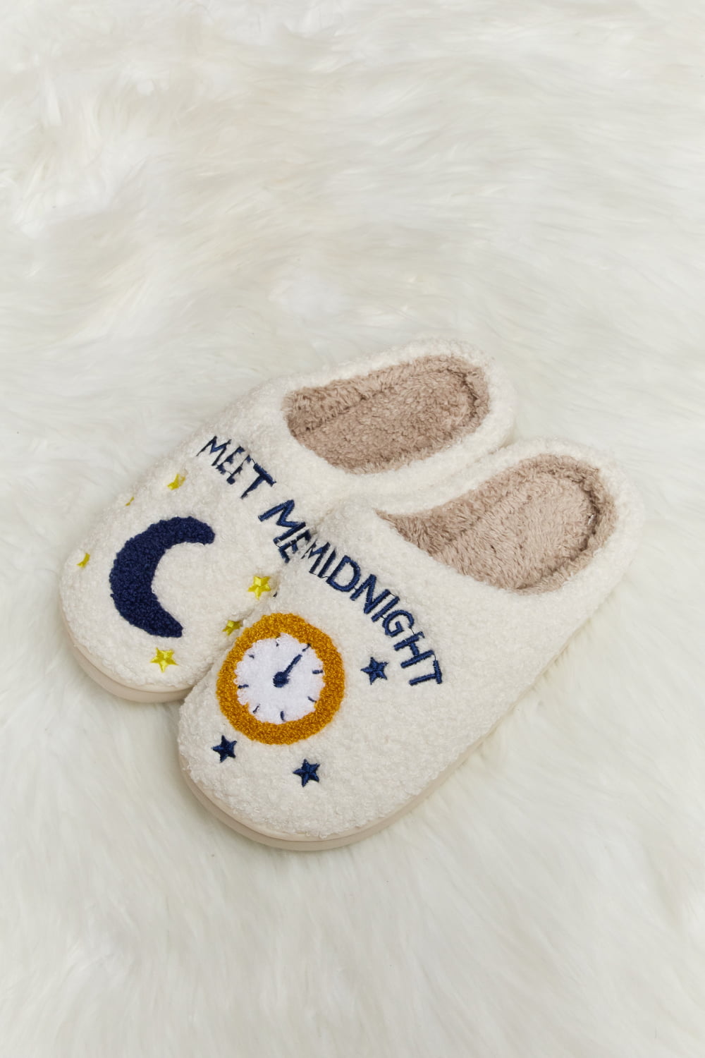 Melody Printed Plush Slide Slippers - PureSelect