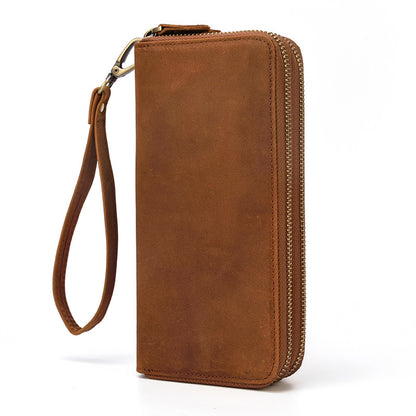 Versatile Double Zip Wallet – Organized and Stylish Storage