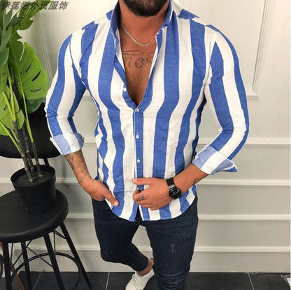 Men's Striped Shirt – Classic Style for a Smart Casual Look