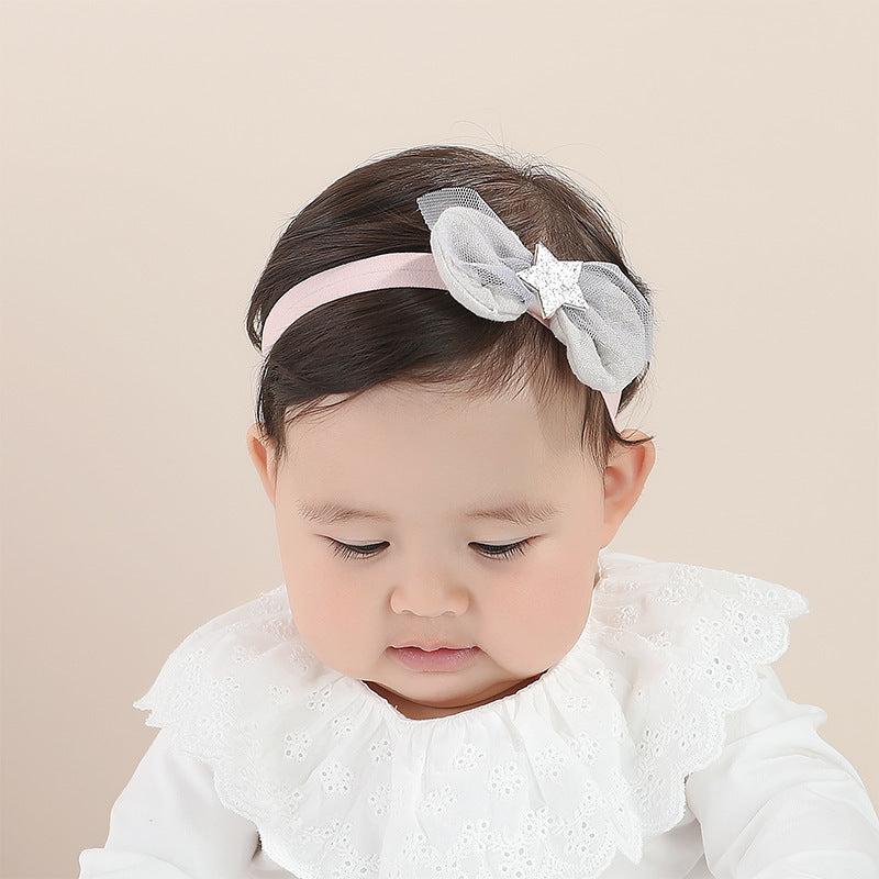 Star bow baby headband