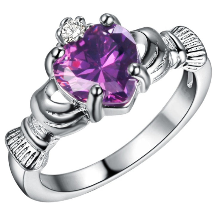 Platinum Heart Ring