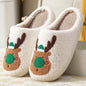 Cozy Elk Winter Slip-On House Shoes