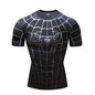 Black Spider Design Fitness T-Shirt