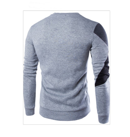 New Fashion Printed Casual O-Neck Slim Cotton Knitted Sweater for Men