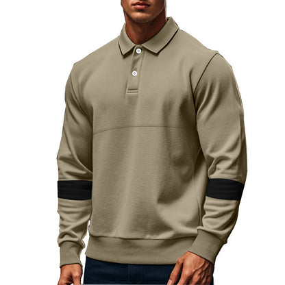 Long-Sleeved Lapel Polo Shirt - PureSelect