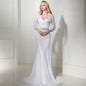 ANJURUISI Elegant White Lace Mermaid Wedding Dress with Jacket