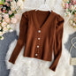 V-Neck Cardigan Sweater for Women