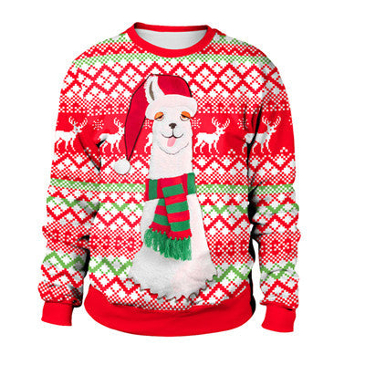 Autumn Winter Santa Elf Christmas Sweater Pullover