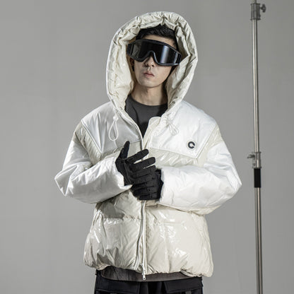 Patched and Thickened Cotton Padded Jacket for Men – Warmth and Style Combined