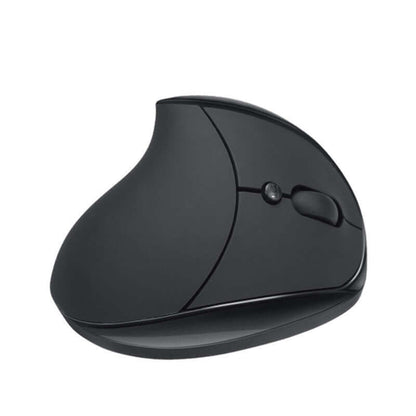 Black 2.4G Vertical Ergonomic Optical Mouse with Adjustable DPI for Comfortable Wireless Use