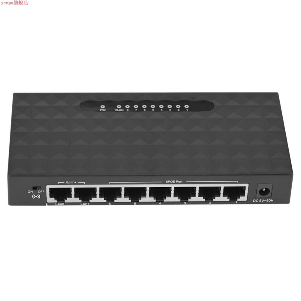 Mini LAN PoE Ethernet Network Desktop Switch with 8 Ports