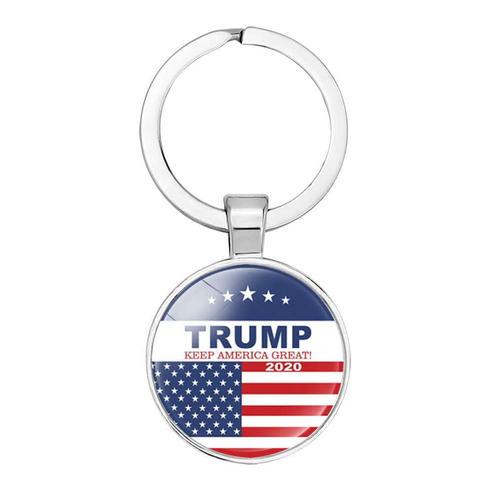 Trump Election Time Gem Keychain Pendant