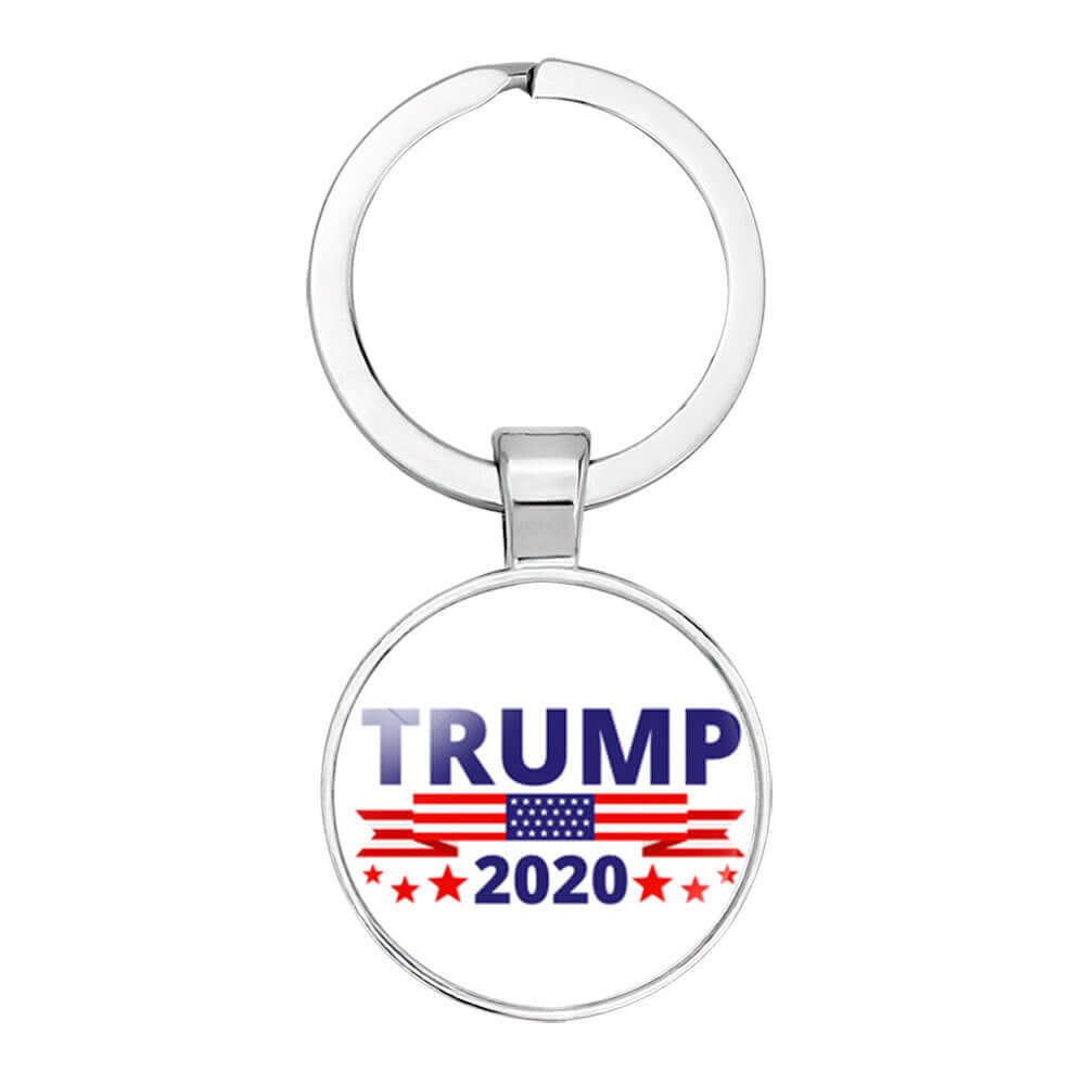 Trump Election Time Gem Keychain Pendant