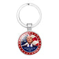 Trump Election Time Gem Keychain Pendant